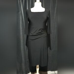White House Black Market Elegant Black Dress